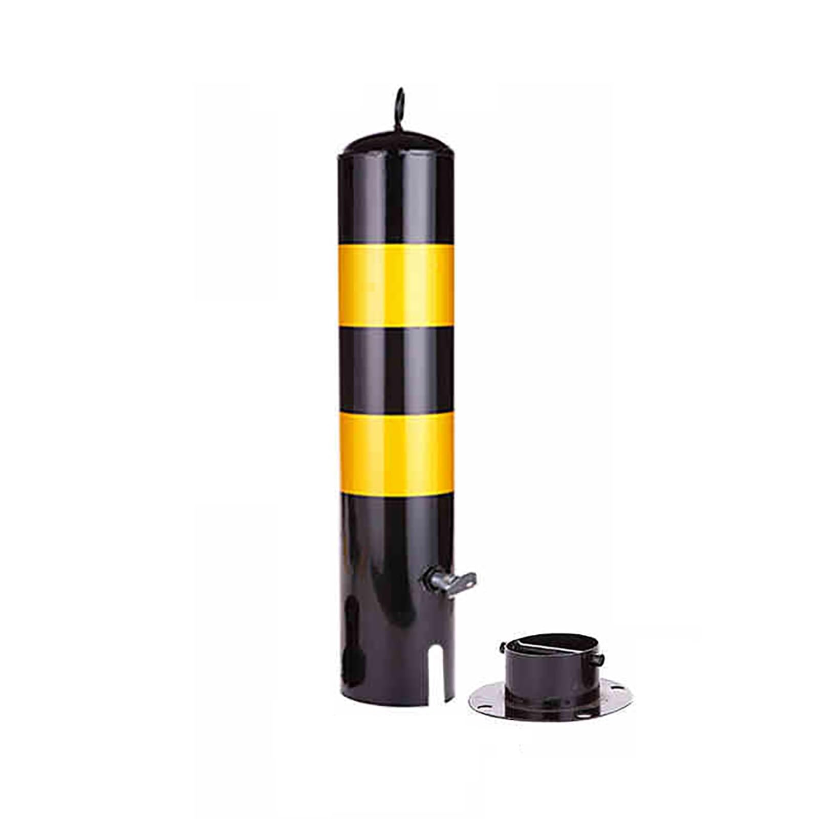 HCZKIUJY Removable Safety Bollard Parking Post - Traffic Control Barrier for Enhanced Driveway Safety (1pcs Yellow)