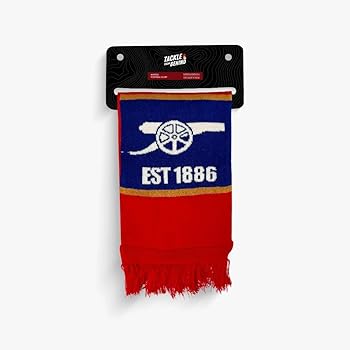 Buy TACKLE FROM BEHIND Arsenal Football Knitted Scarf, 100% Woolen