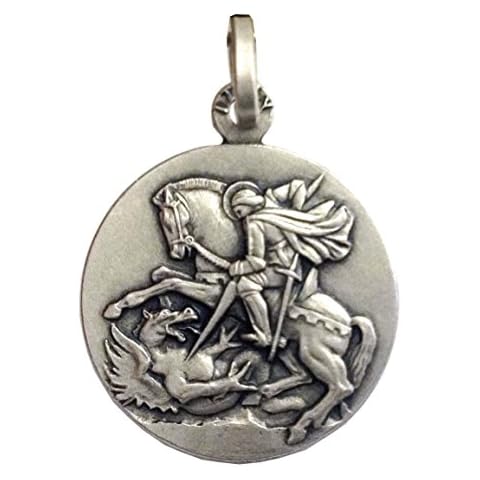 925 Sterling Silver Saint George Medal Cover