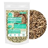 Yerbero - Loose Tea Damiana California Leaf 4 oz (113g) | Te De Damiana California Te Herbal | Dried Cut Aromatic, Wildcrafted | Healthy | 100% All Natural, non-GMO, Gluten-free.