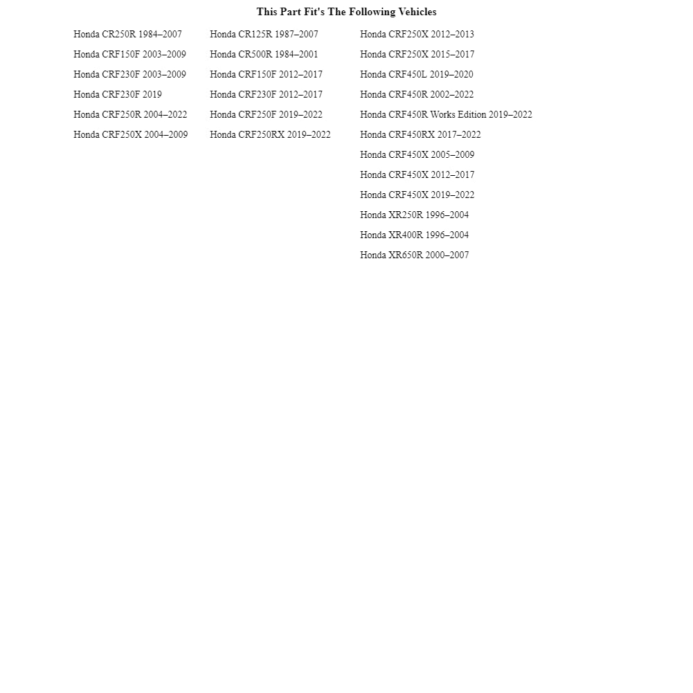 Vortex 520 Steel Rear Sprocket