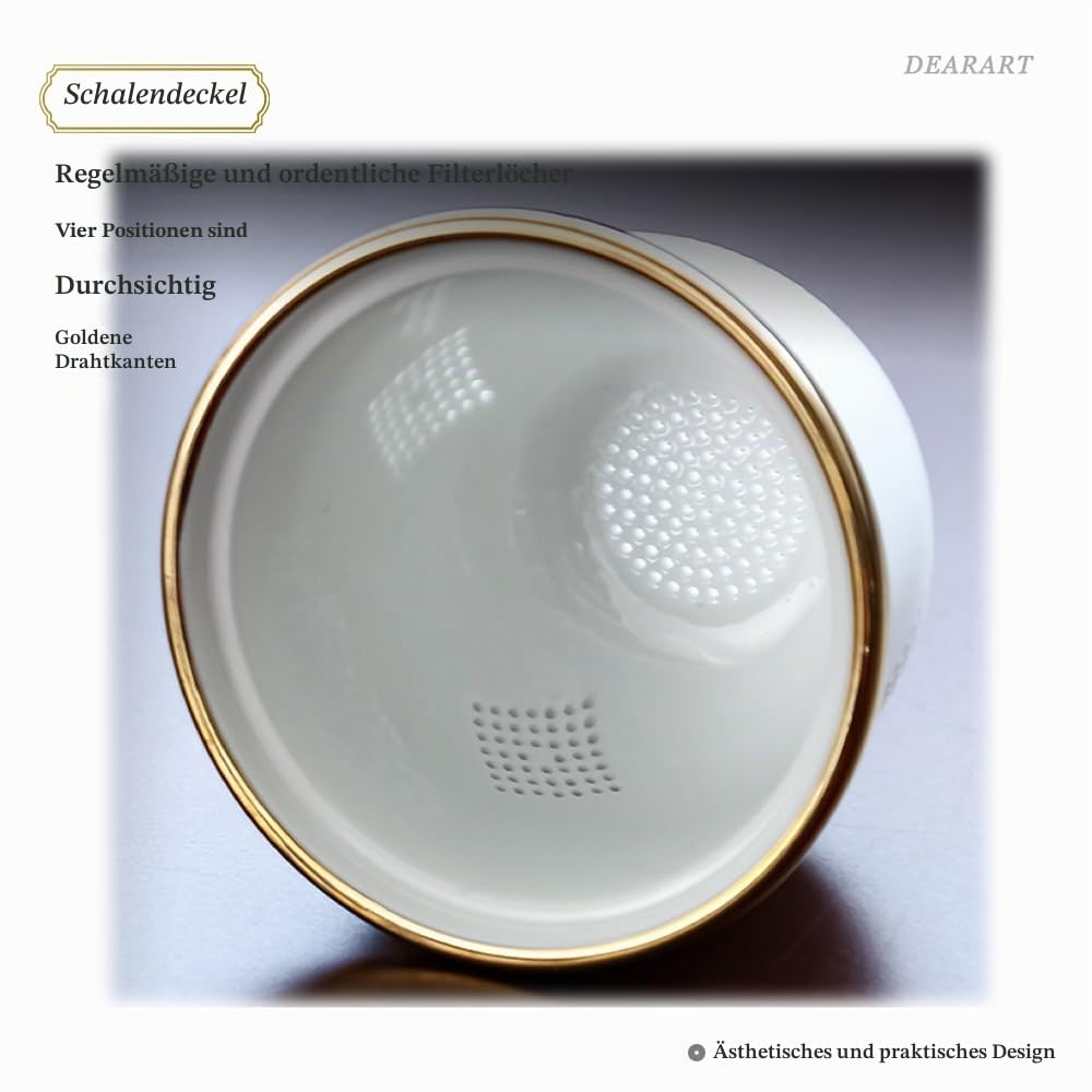 DEARART niedliche Teetasse im Katzenstil, tragbares Set, Teetasse mit 300 ml Fassungsvermögen, exquisite Musterverarbeitung, weißes Porzellanmaterial, leicht zu reinigen, grün