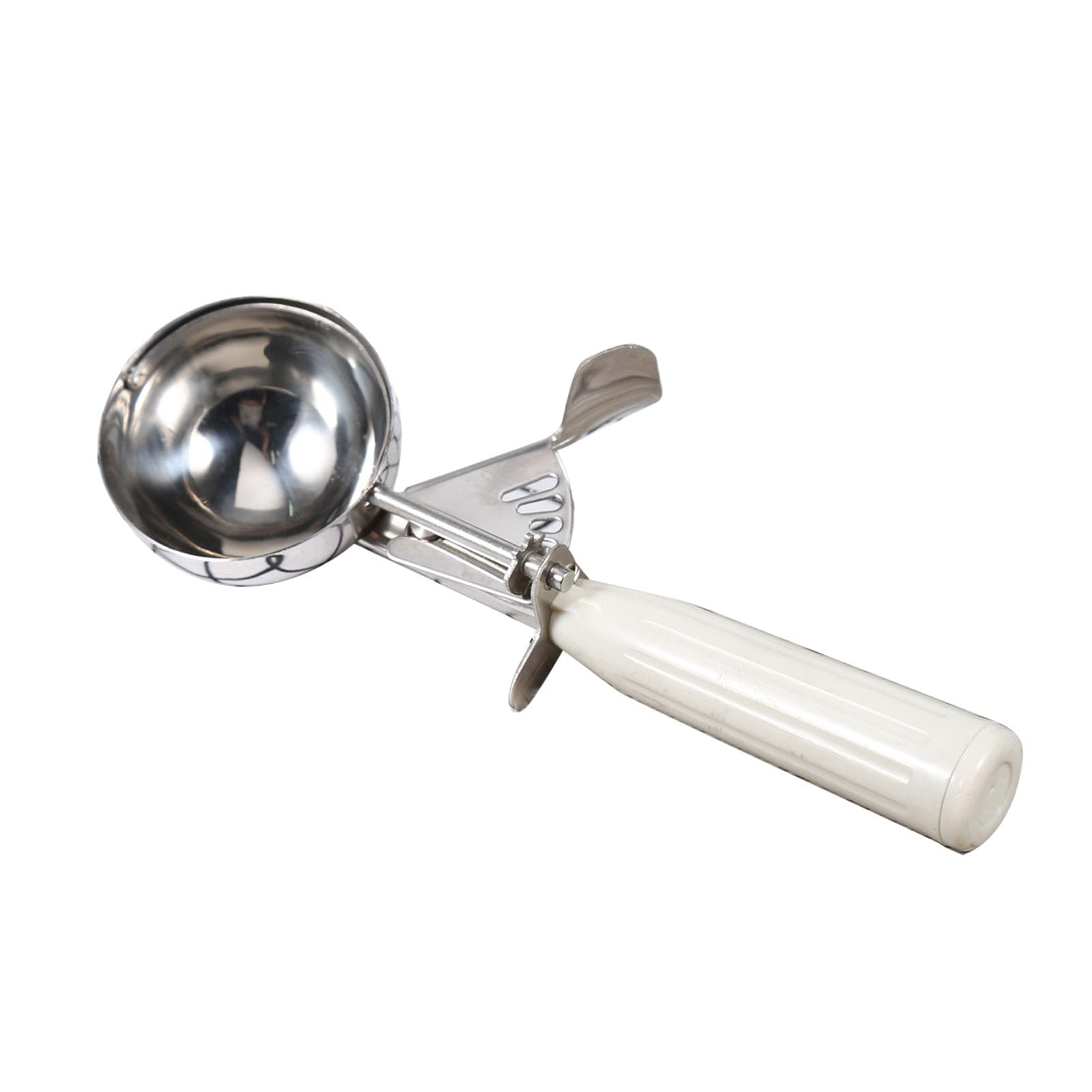Yctze Cuchara Tipo Cuchara para Helado de Acero Inoxidable con Antideslizante para el Hogar y Tiendas de Postres, Herramienta de Cocina Duradera y Práctica, 1 Unidad (6,8 CM)