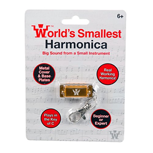 Funtime Gifts-Le Plus Petit Harmonica du Monde avec Un Porte-clés, PL7820, doré - Les Beatles, Paul McCartney, John Lennon, RIngo Starr, George Harrison Funtime Gifts-Le Plus Petit Harmonica du Monde avec Un Porte-clés, PL7820, doré – Image 3