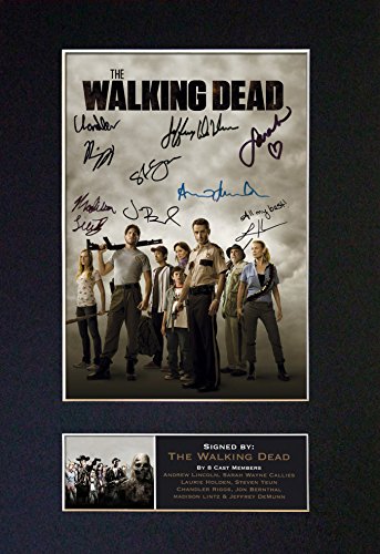 Image of THE WALKING DEAD Signed Autograph Mounted Photo Reproduction PRINT A4 Rare Perfect Birthday (297 x 210mm) #330 (Mount & Print (Not Framed))