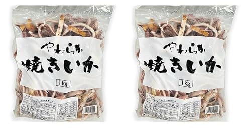つじの) やわらか焼いか 1KG×2パック (まとめ買い) (Vandroロゴ付包装)