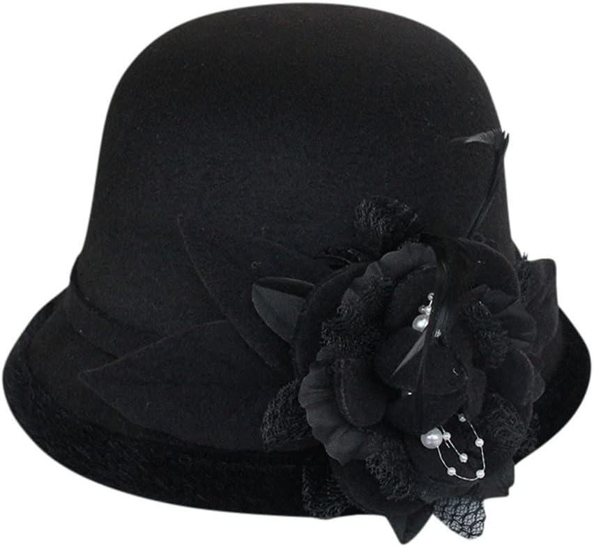 Women Fashion Elegant Fedoras Hat French Painter Cap Vintage Warm Party Top