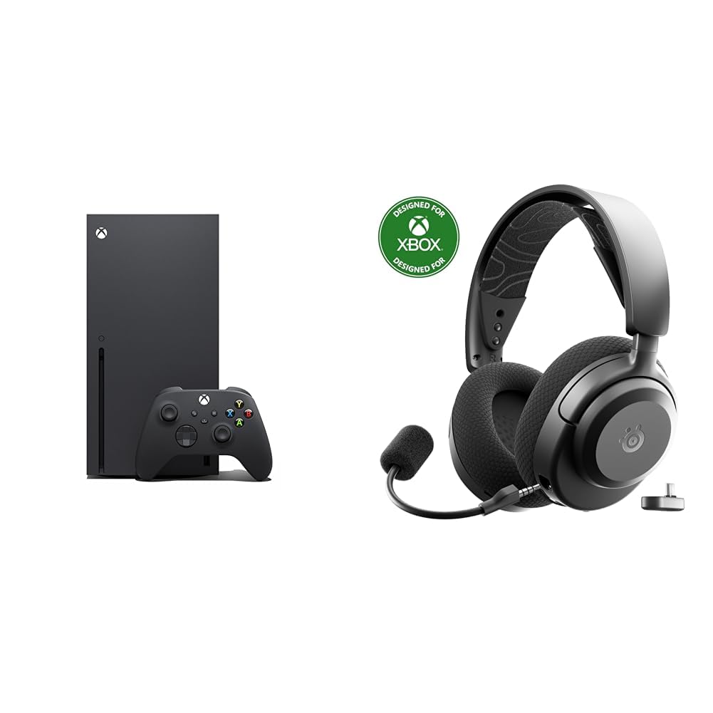 SteelSeries Xbox Series X Gaming Console 1TB SSD 4K 120FPS Arctis Nova 3X Wireless Gaming Headset 40 HR Battery Multi-Platform Bundle