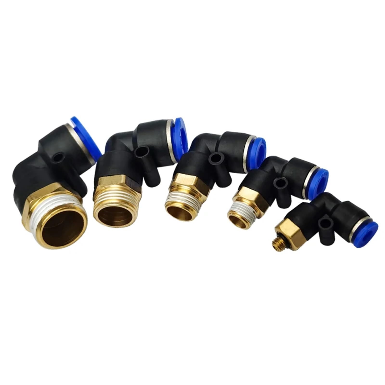 Conector rápido neumático PL8-03 con rosca de 1/8 para tubos de 8mm