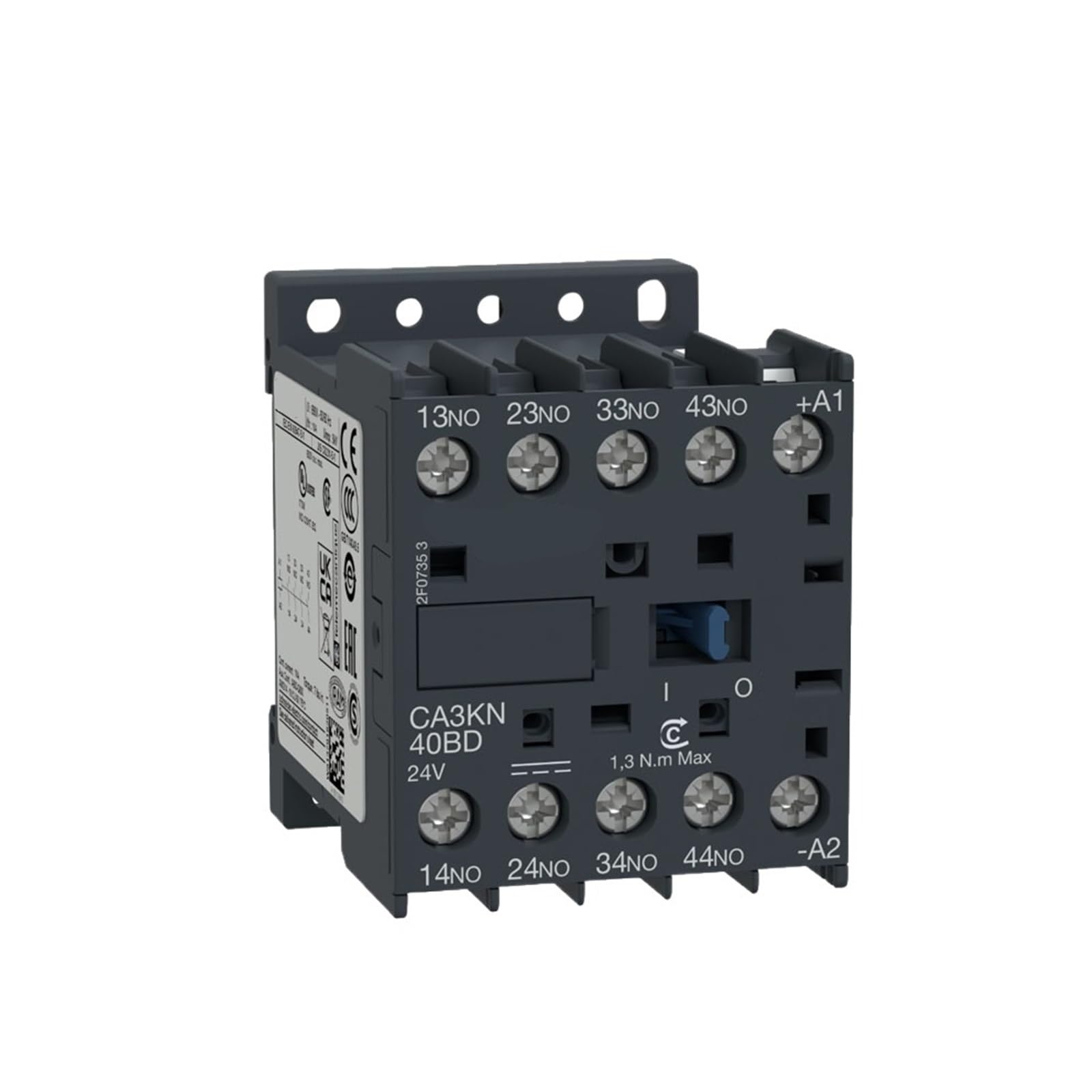 Relais de contrôle CA3KN40BD3 pour automatisme industriel et armoire 4 pôles - 2