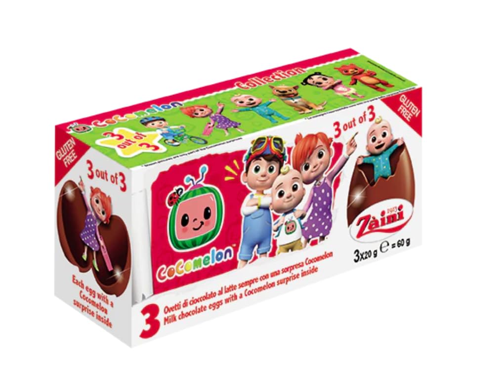 ZainiPaw Patrol Milk Chocolate Eggs, 20 gm, Pack of 3