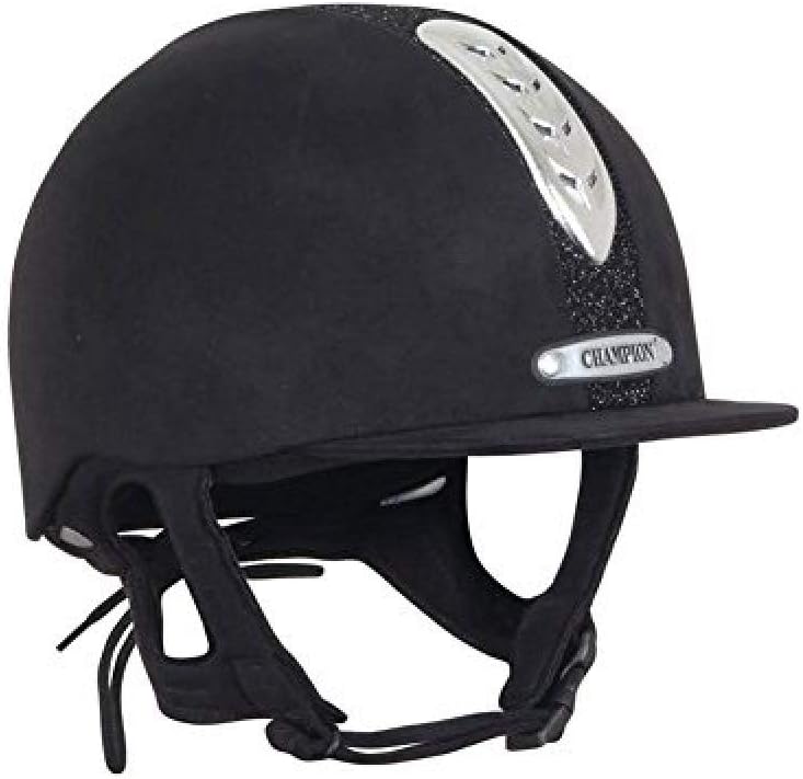 ChampionKids' X-Air Dazzle Plus Riding Helmet, Grey/Black/White, 56cm