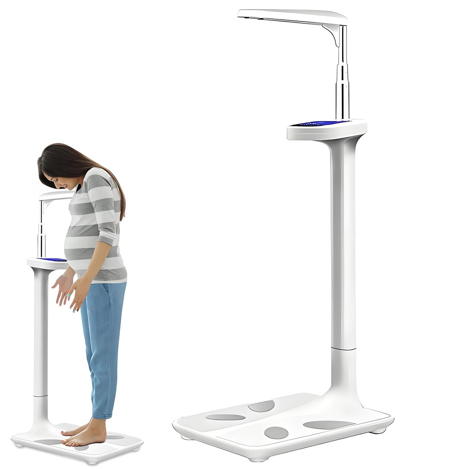Inteligentna Waga Step-On Body Fat Monitors, Waga Do Ćwiczeń, Profesjonalna Waga Lekarska, Udźwig 440 Funtów, Analizator Tkanki Tłuszczowej, Cyfrowa Waga Łazienkowa Z Wyświetlaczem Lcd