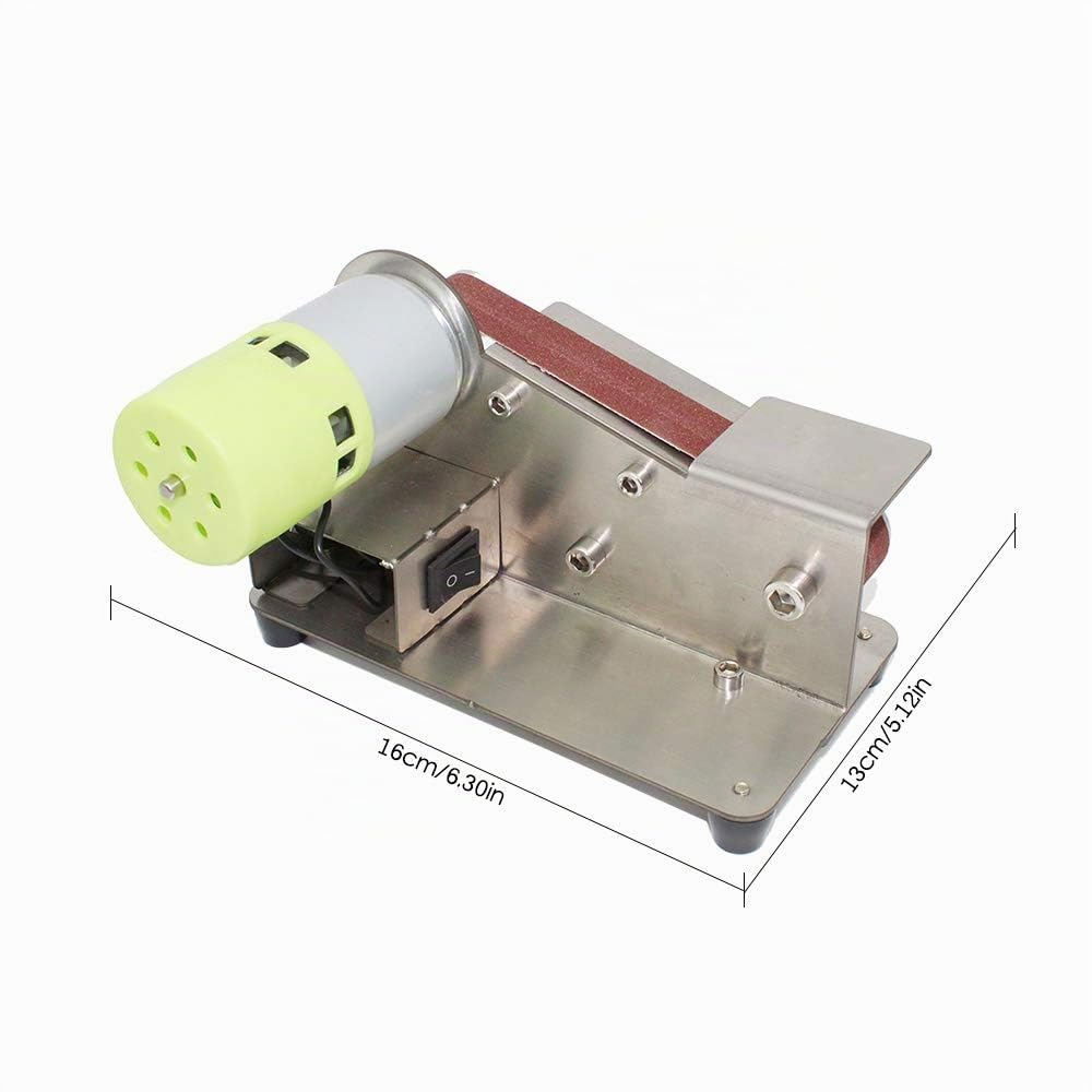 Levigatrice a nastro 100W, Affilatrice per coltelli 15° 7 livelli, Lucidatrice regolabile con 10 strisce