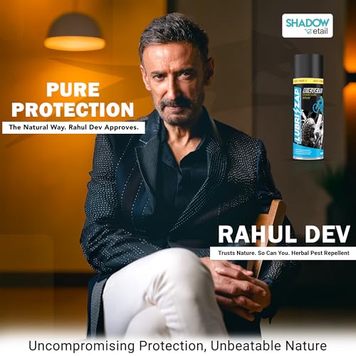 Image of Shadow Securitronics Lubrizap Bicycle Chain Wear Lube Spray | High Performance of Grease Cleaning | Ingredients is Friendly to Our Environment for All Bicycle, Cycle Accessories (225 Ml)
