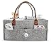 Lily Miles Baby Diaper Caddy | Nursery Diaper Tote Bag | Large Portable Car Travel Organizer | Boy Girl Diaper Storage Bin for Changing Table | Baby Shower Gift Basket | Newborn Registry Must Haves