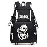 Anime Daypack Cartoon Bookbag Unisex Travel Bagpack USB Charging Laptop Backpack Fits 15.6 Inch Notebook(6)
