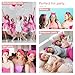WHAVEL 9 Pack Hot Pink Spa Headbands - Soft Fluffy Makeup Removal, Facial Care, and Bachelorette Party Favors