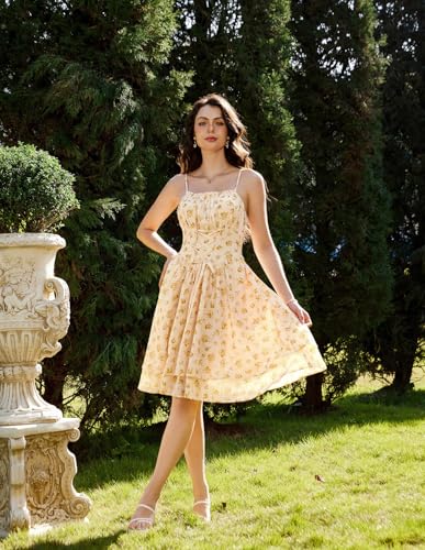 Robe d'été sans manches fluide à imprimé floral de créateur - 3