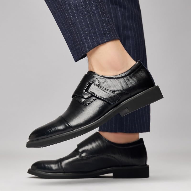 Men's Monk Formal Oxford Shoes Party Anti-Slip Non Slip Shoe Slip-on Evening Faux Leather Breathable3