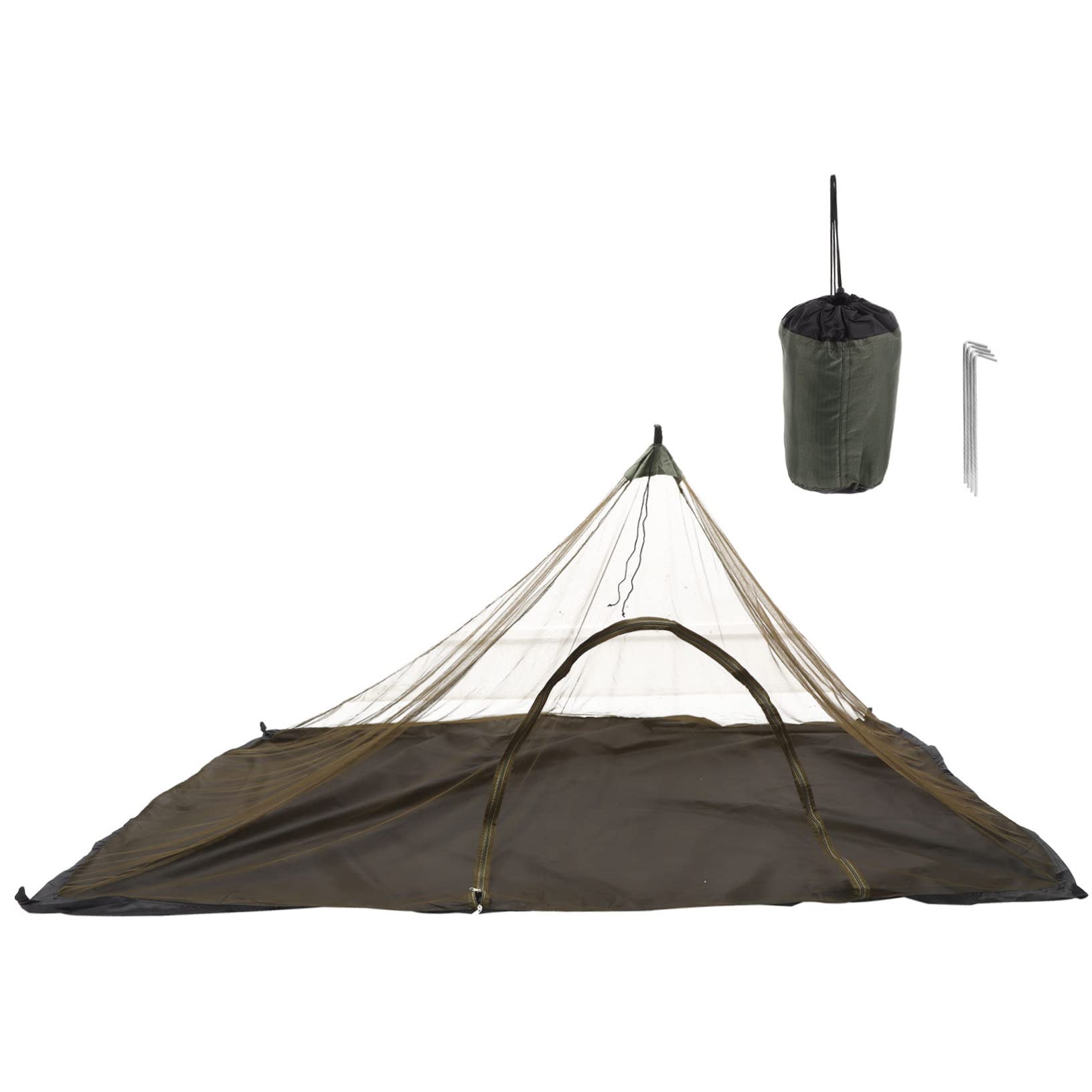 Filet pour tente de camping individuelle zippé pour bivouac en forêt