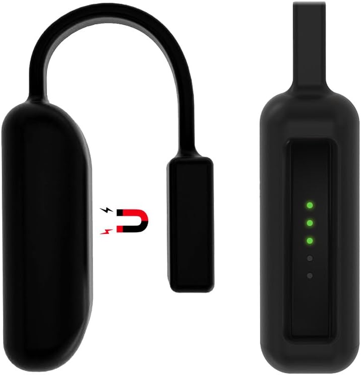 for Fitbit Flex 2 Silicone Clip Holder Built-in Smart Strong Magnetic Clasp Strap for Fitbit Flex 2 (Black)