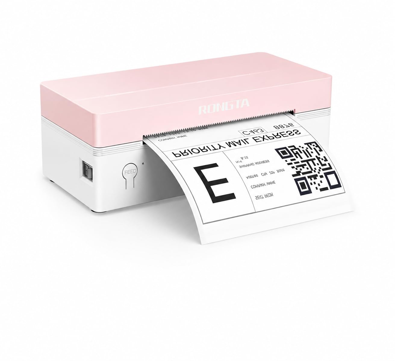 Bluetooth Shipping Label Printer, 4x6 Thermal Label Printer for Shipping Packages &amp; Small Business, Compatible with IOS, Android, Windows and Mac, Widely Used for Ebay, Shopify, Amazon, Etsy (Pink)