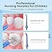 COSLUS Cordless Water Flosser for Kids, Cute Water Dental Pick for Teeth, Braces, Gums Care - 4 Modes for Users Ages 6+, Safe & Gentle, Rechargeable, Waterproof, Portable for Travel, Blue White, C31