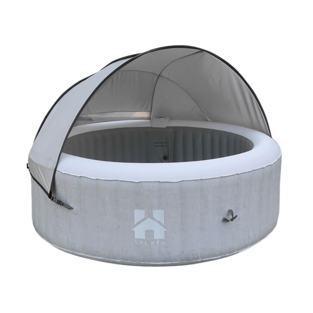 Home Deluxe - Outdoor Whirlpool Sonnendach AQUASUN - für Splash und Drop -125 x 185 x 140 cm, Farbe: Grau