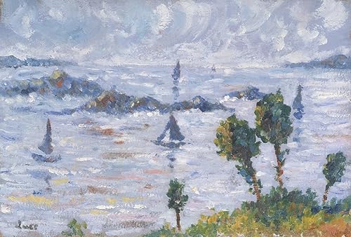 Peinture sur toile Nordique paysage de Kermouster pour décoration chambre à coucher