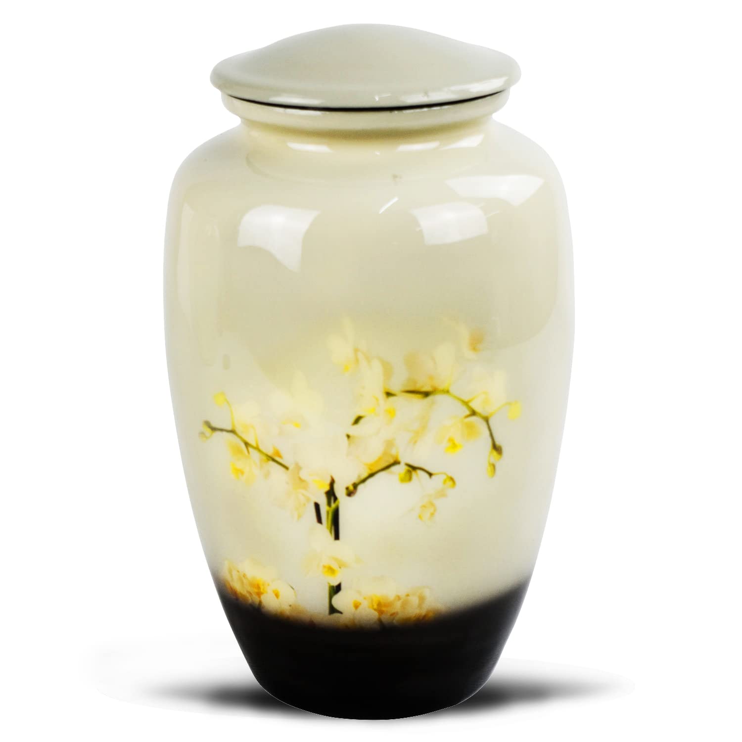 Sterling Ventures Large Urns for Ashes Memorial and Funeral Urns Keepsake Urns (Peaceful Orchid)