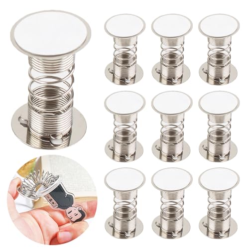Hayaww 10 pcs Kopf Schütteln Federständer Federbasis Wackelkopf Auto Federbasis Schüttelnde Puppenfederbasen Puppenzubehör Basis Auto Schüttelkopf Puppenbasen Armaturenbrett DIY Auto Heimdekoration