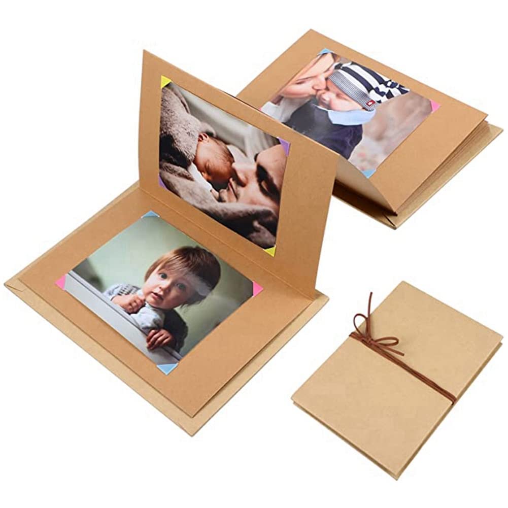 Album Fotografico Scrapbook A Fisarmonica - In Carta Kraft, Per Ricordi E Fai Da Te - Foto 13