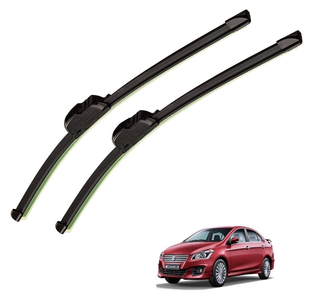 Auto Hub Car Wiper Blade Compatibility with Maruti Suzuki Ciaz - Set of 2 Pcs (D-24,P-16)