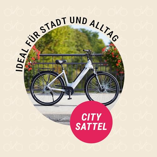 Prophete Touren-City-Sattel mit Vollschaumpolsterung & Elastomerdämpfung, bequem & stoßdämpfend...