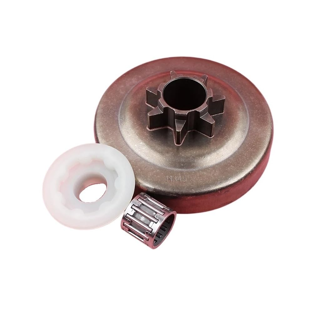 Adecuado for Hus 340 345 350 EPA 445 445E 450E Motosierra Embrague Tambor Cojinete de agujas Piñón sin fin Repuestos