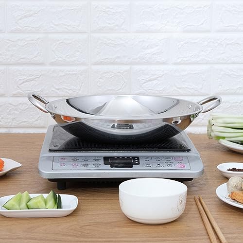 Wok de acero inoxidable para cocina doméstica miniatura 4