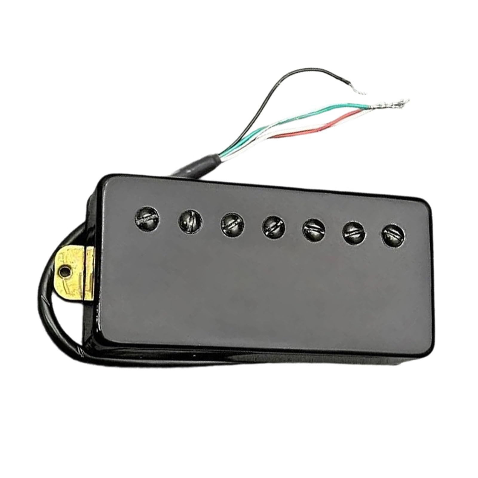 7saitige Gitarre Messingkappe Doppelspulen Tonabnehmer Schlitzschrauben 8.5 K/14 K Einzeln(Black B)