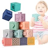 【Geometrische Nähte】 - Diese Baby-Bausteine ​​sind sehr leicht und weich und können vom Baby leicht gehalten werden, um sie zusammen zu stapeln. Es ist notwendig, zwei identische Figuren zu beobachten und sie dann zusammenzunähen, was die intellektuelle Entwicklung des Babys und das Training der Hand-Auge-Koordination unterstützt.