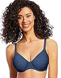 Bali Women's Beauty Lift Uplifting Support Underwire Bra, Sea bottom blue/Warm Steel, 42DD
