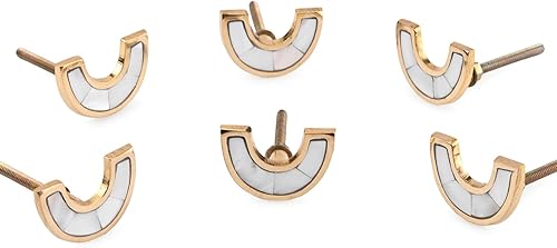 Miniatura 6 de Perilla Home Juego de 6 perillas de madreperla para gabinete y cajones Perillas decorativas para herrajes de gabinete de cocina de casa Mueble de