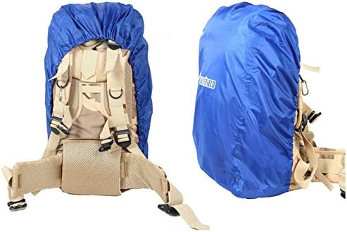 GAOAG Pockettrip Nylon Backpack Rain Cover Waterproof Rainproof Cover for Hiking / Camping / Traveling (Blue)