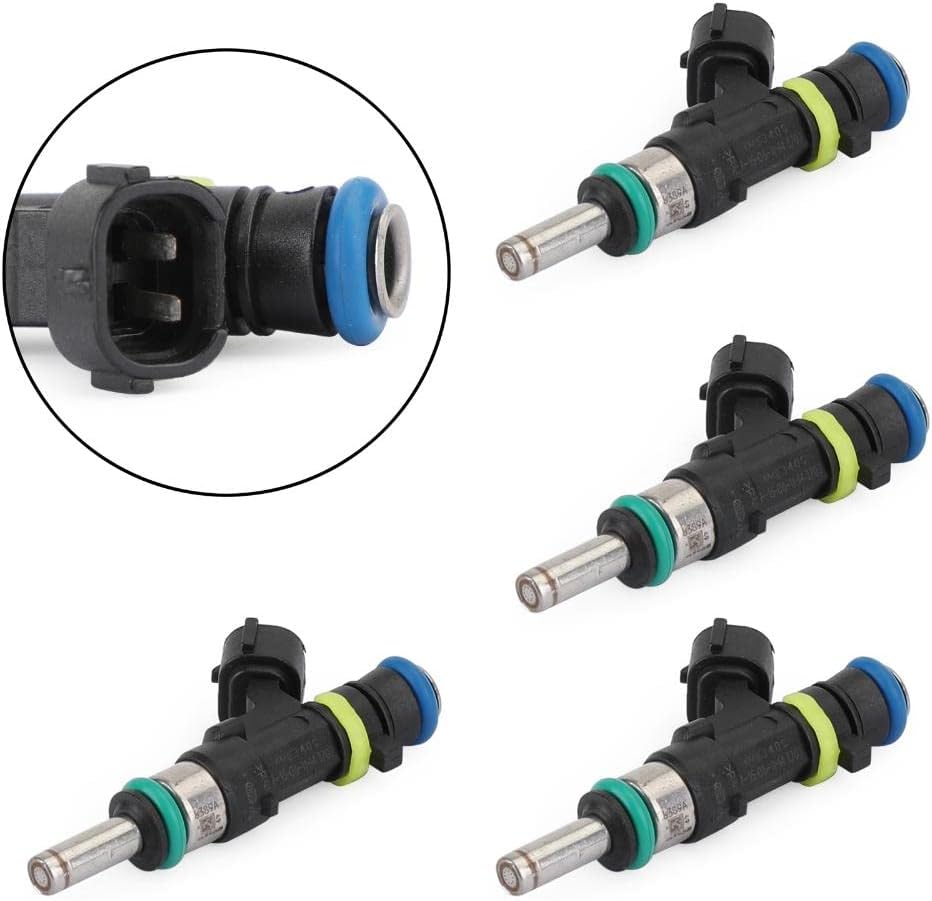 4PCS Fuel Injectors Fit For Mitsubishi Lancer 2015-2017,Outlander/Outlander Sport 2014-2019,Outlander PHEV 2018-2019,Fuel Injector Nozzle Replaces 1465A412