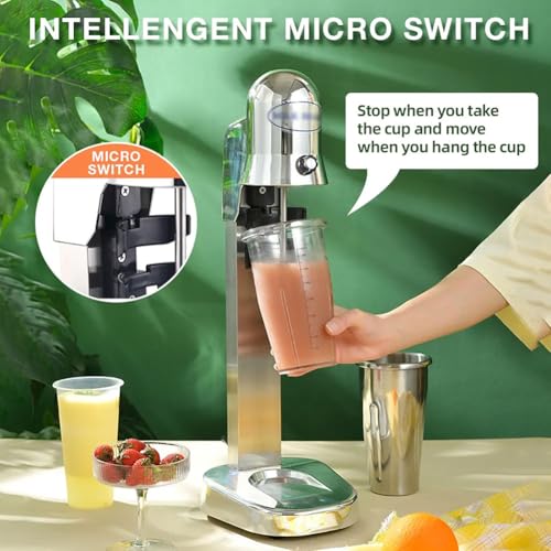 Machine à shaker à lait électrique à double tête en acier inoxydable - 5