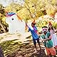 Relaxdays Mini-Pinata Einhorn, zum Befüllen, Geburtstag Mädchen, zum Aufhängen, HBT 25x24x7 cm, Regenbogen, Kinder, bunt