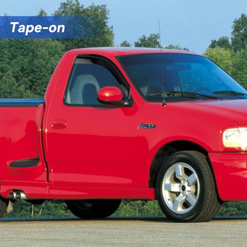 Image of Window Visors Rain Guards for 1997-2003 Ford F150 Standard Cab, Out-Channel Window Vent Wind Deflectors Visors Shades for 1997-1999 F250, 2004 F-150 Heritage Regular Cab, 2PCS