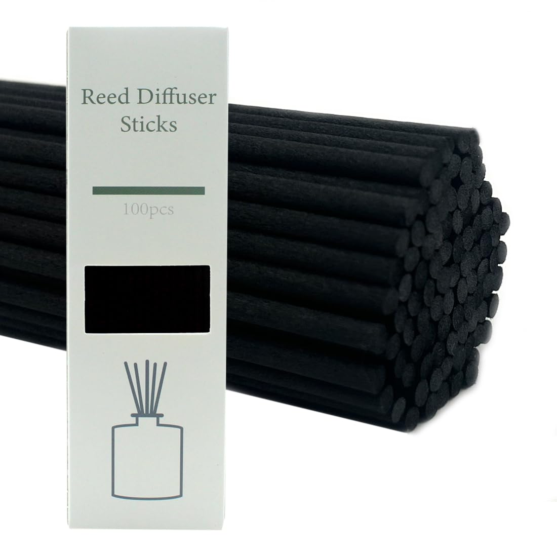 100PCS Aromatherapy Volatile Sticks，Reed Diffuser Sticks 3mm in Diameter, Rattan Wood Sticks Essential Oil Aroma Diffuser Sticks Refill Replacement