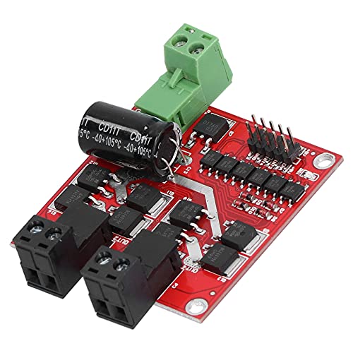 QANYEGN Motor Driver Module, Plastic 2 Channel Motor Speed Controller, Electric PWM Motor Regulator Board for Replacement