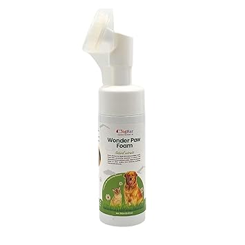 DogBar Wonder Paw Foam | Pet Spa – Waterless Paw Cleaner, Quick Rinse Natural Formula, Moisturizes & Cleans, Easy to Use, Protective Cap & Soft Bristles, 100% Safe & Gentle