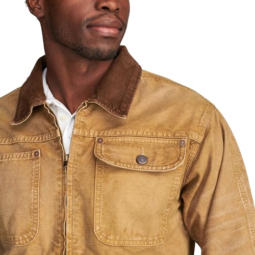 Image of Lucky Brand Men's Lucky Brand Men's Corduroy Collar Trucker Jacket